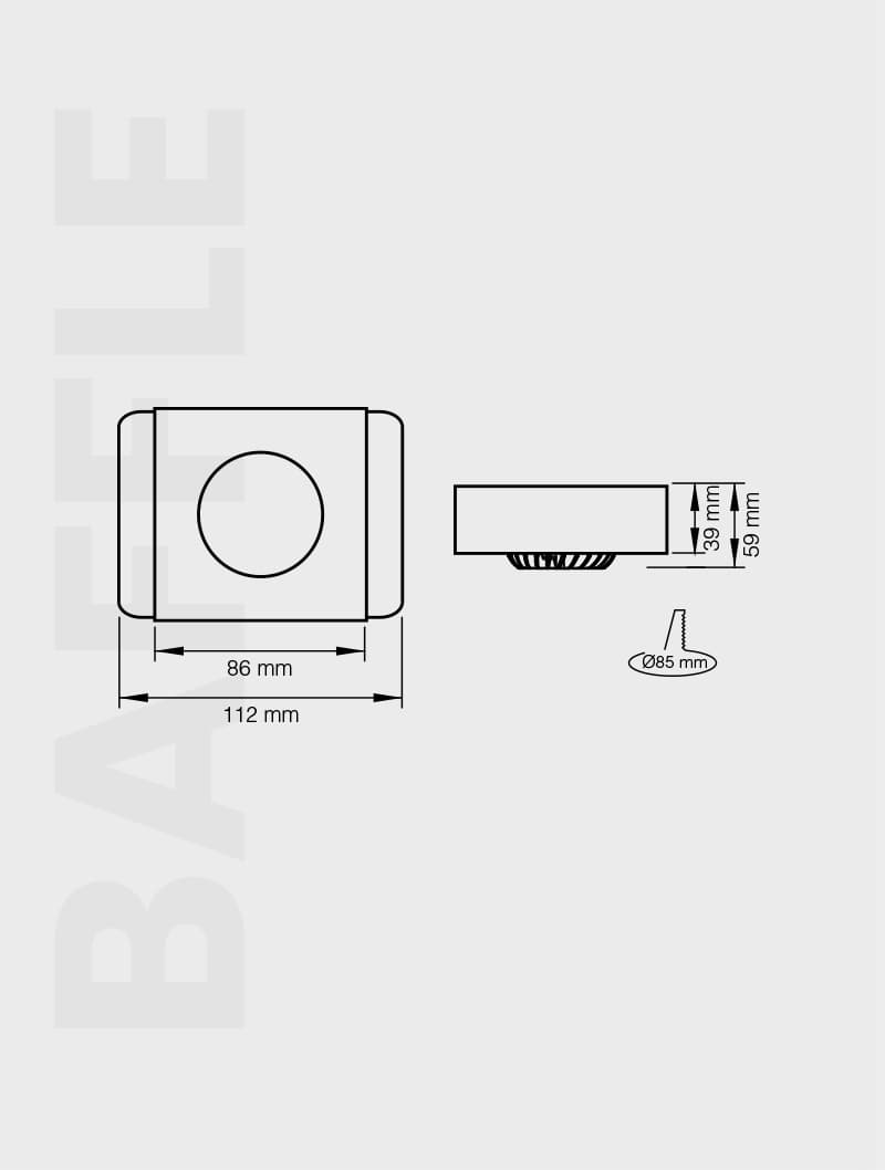 BAFFLE SERİSİ  | MBF 103 BAFFLE TAVAN AYDINLATMA - 3