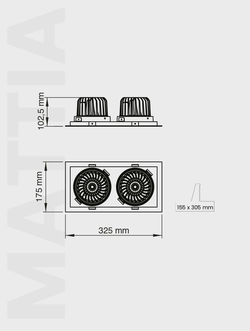 MATTIA SERİSİ | MD 119-2-100 SIVA ALTI - 2