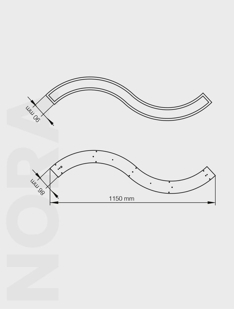 NORA SERİSİ | MS 670 SIVA ÜSTÜ SARKIT VE LİNEER - 2