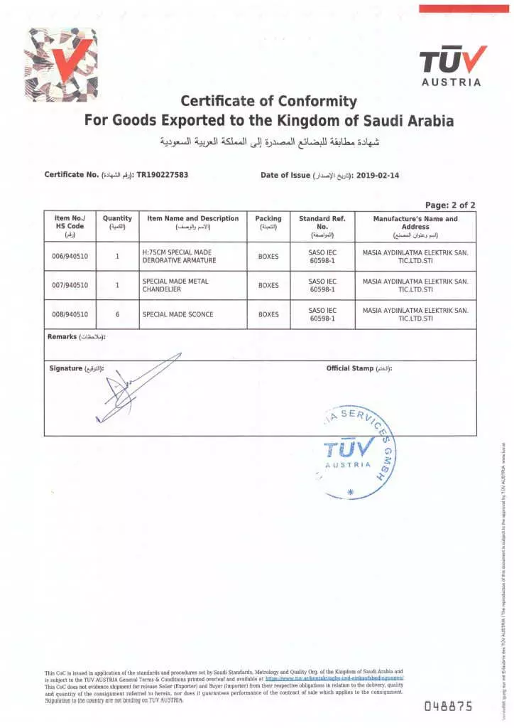 Original Certificate