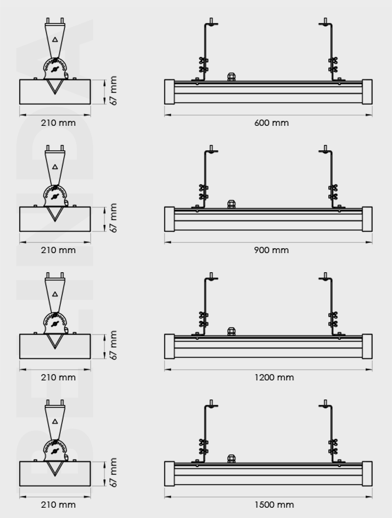 BELİNDA SERİSİ | MJ 108 YÜKSEK TAVAN ARMATÜR - 2