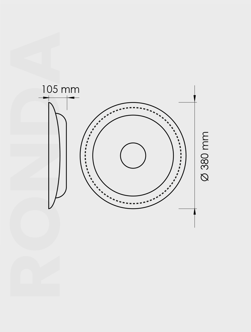 RONDA سلسلة | MJ 110 YÜKSEK TAVAN ARMATÜR - 2