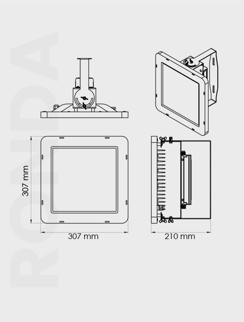 RONDA SERİSİ | MJ 111 YÜKSEK TAVAN ARMATÜR - 2