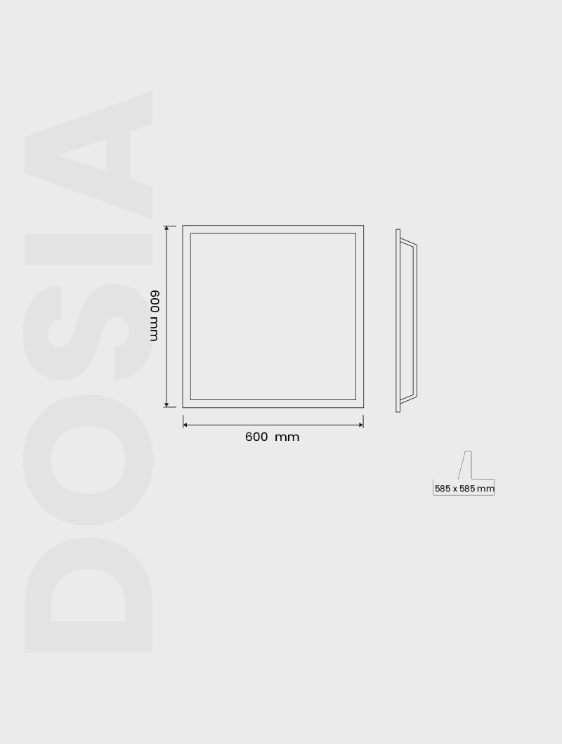 DOSIA SERİSİ | MJ 105-600 SIVA ALTI PANEL AYDINLATMA - 3