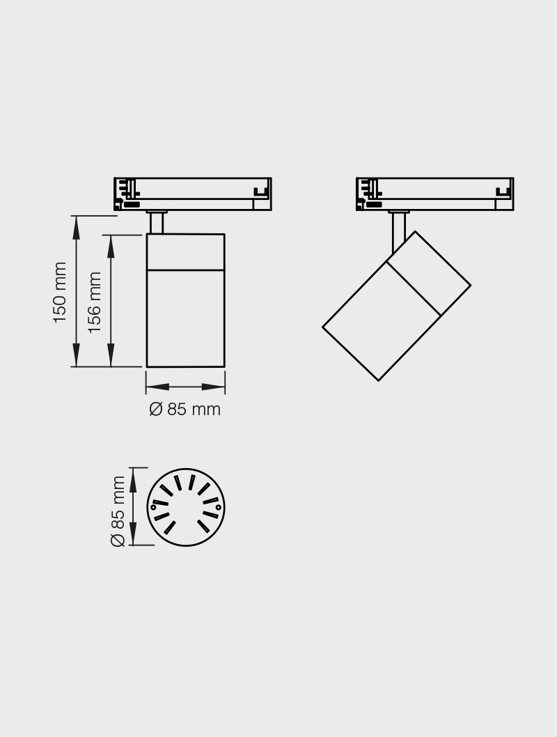 ZENA سلسلة MR 1021-100 سبوت ريل - 6