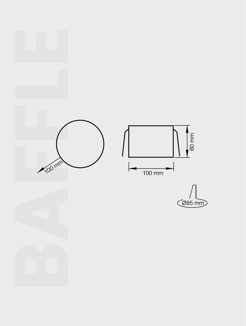 BAFFLE SERİSİ  | MBF 102 BAFFLE TAVAN AYDINLATMA - 2