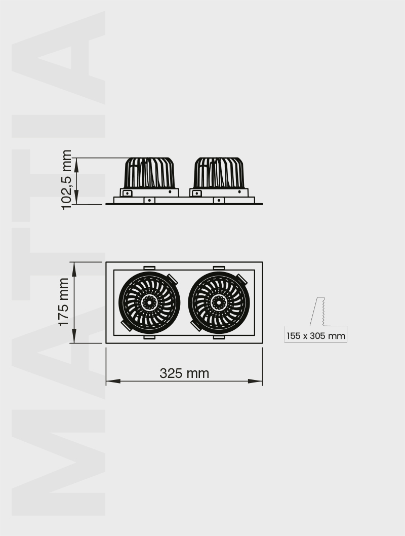 MATTIA SERİSİ | MD 119-2-100 SIVA ALTI - 2