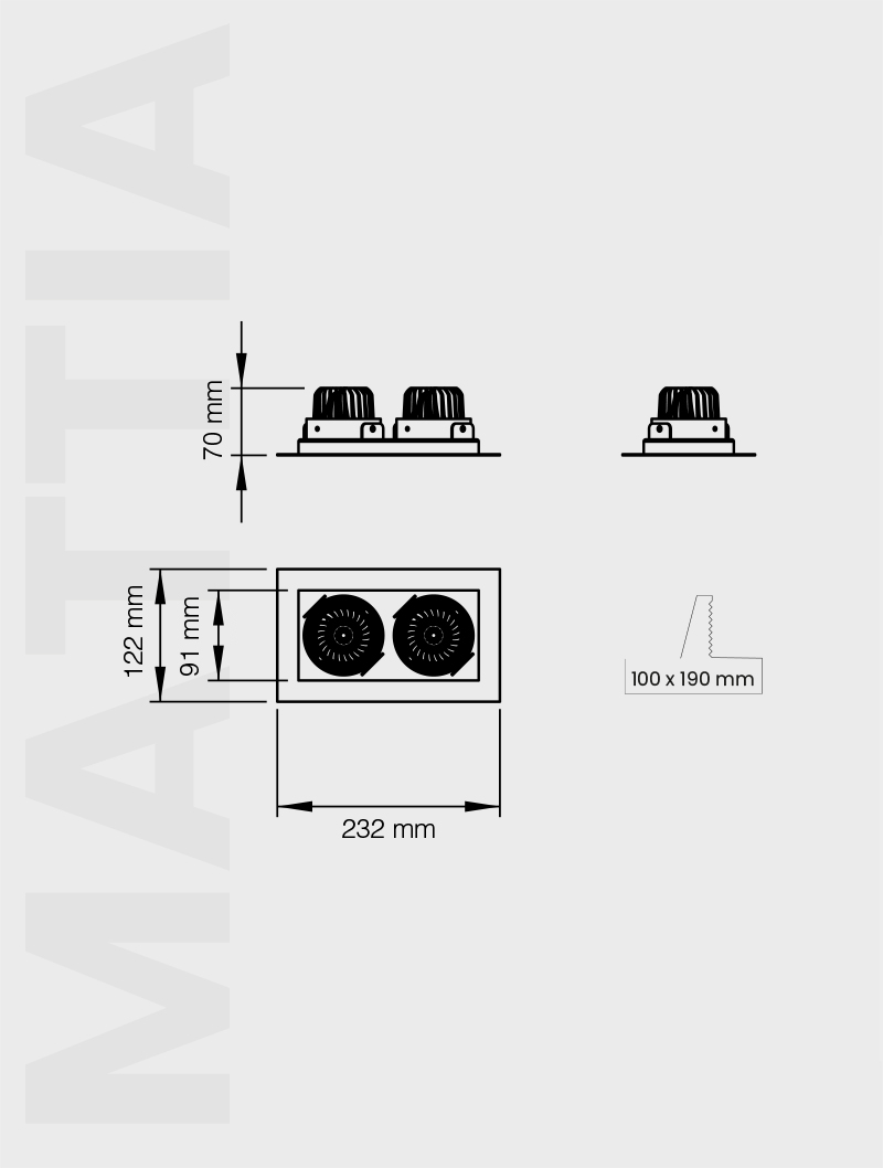 MATTIA SERİSİ | MD 119-2-60 SIVA ALTI - 4