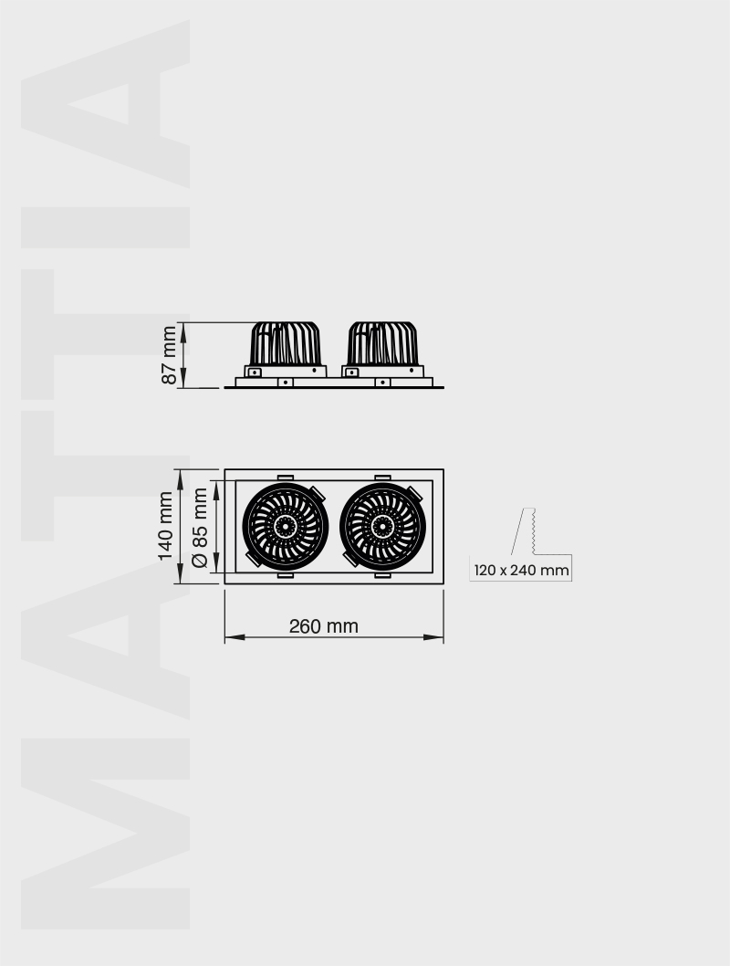 MATTIA SERİSİ | MD 119-2-85 SIVA ALTI - 2