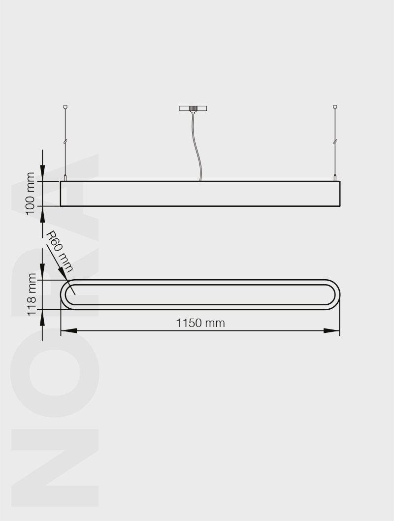 NORA SERİSİ | MS 660 SIVA ÜSTÜ SARKIT VE LİNEER - 3